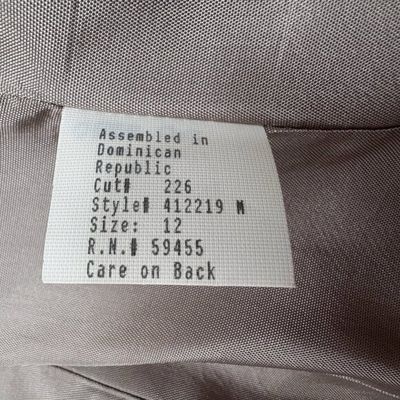 VTG 80s Pinstripe Plaid Double Breasted Classic Blazer Gilmor Gray Women’s 12 - Picture 13 of 15